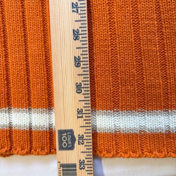 Vtg South Pole Ski Sweater Men's Size‎ XL Chunky Knit Ribbed Orange Retro - Picture 7 of 7